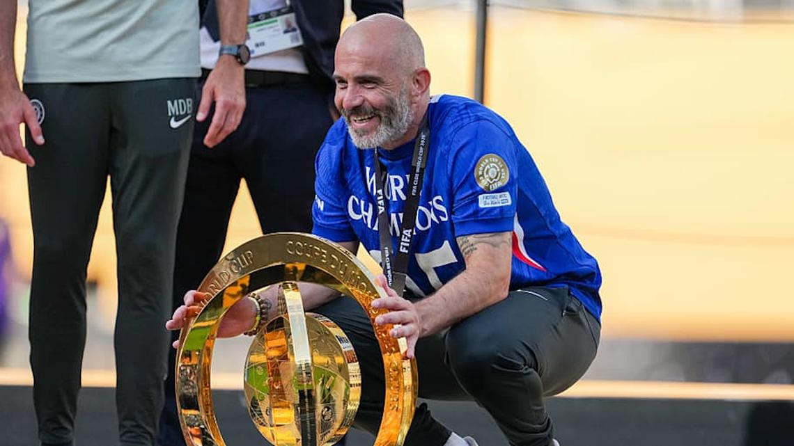  Enzo Maresca conquered the first two trophies of the BlueCo era. | Robin Alam/ISI Photos/Getty Images 