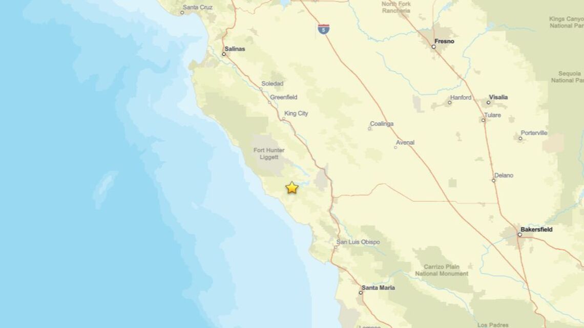 Oct. 23: Earthquake of 2.0 magnitude reported near San Simeon, CA