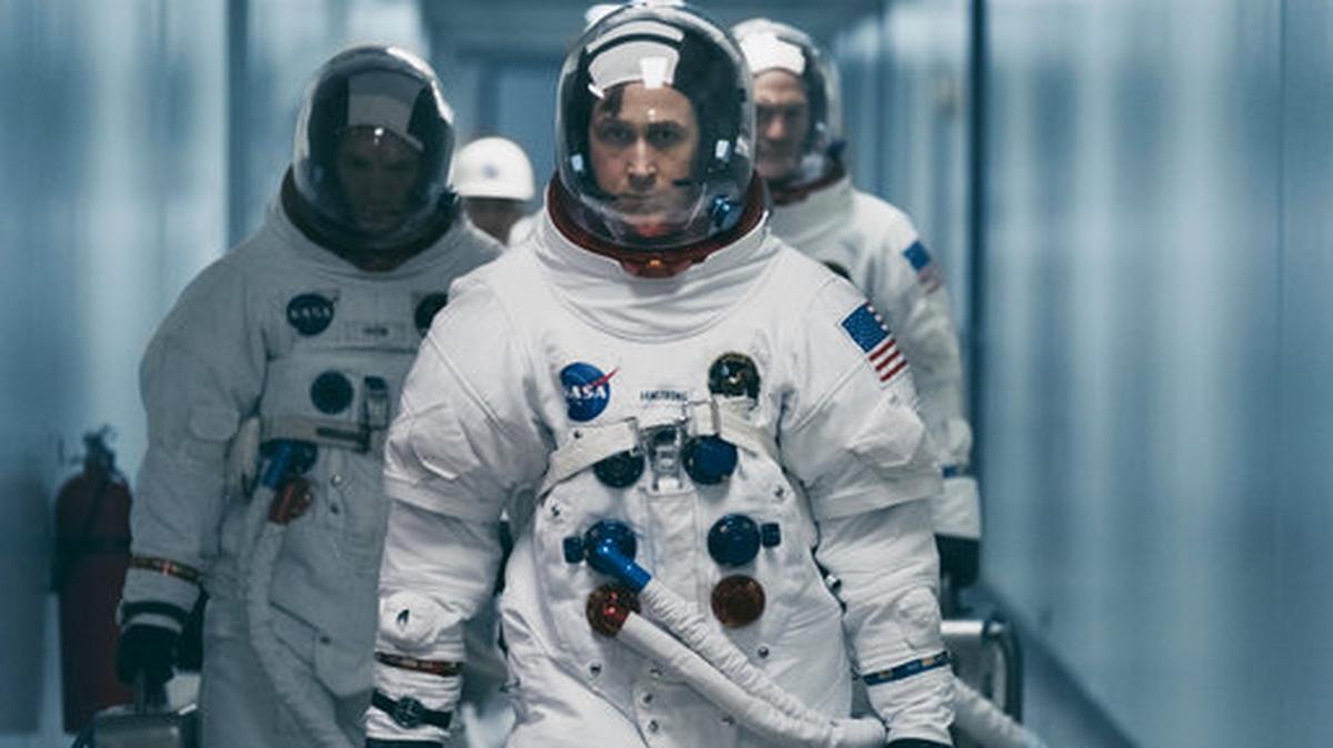 Ryan Gosling stars in “First Man” as Neil Armstrong.