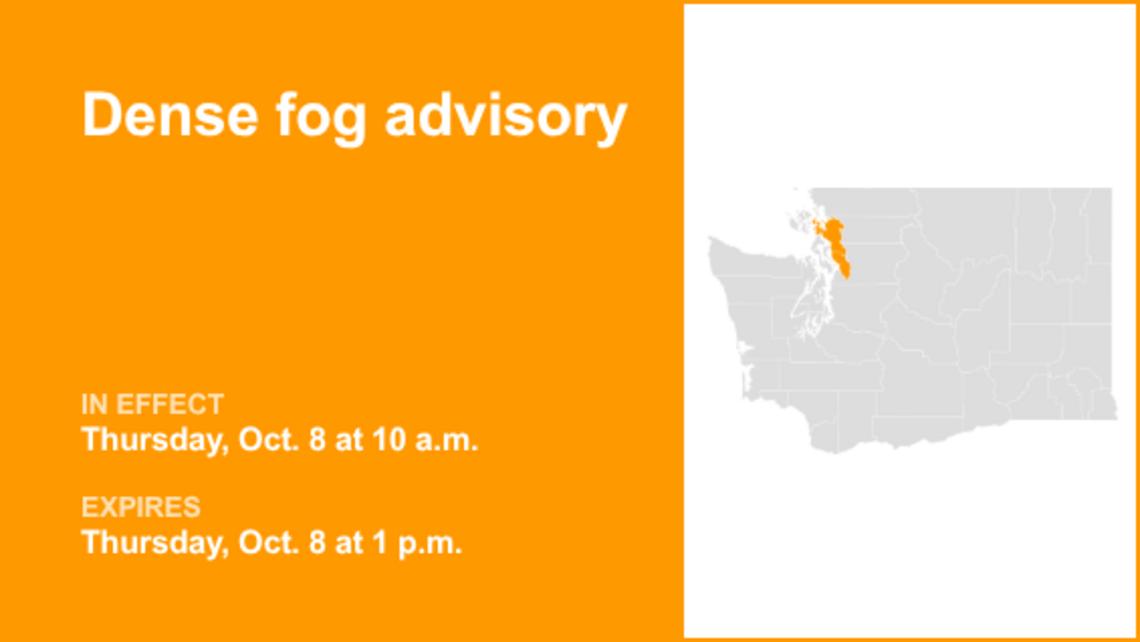 The NWS issues dense fog advisory until Thursday afternoon 