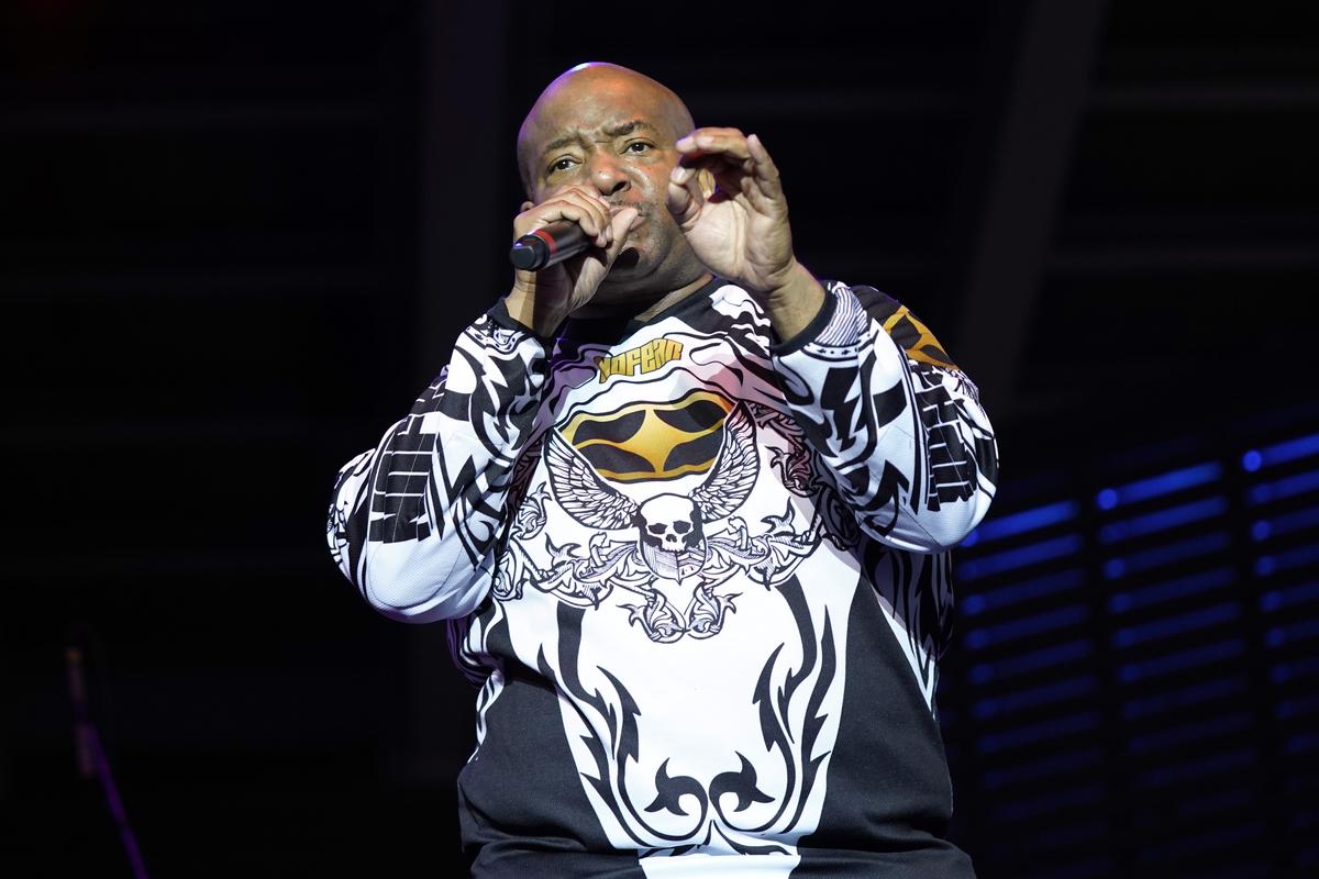  Young MC performs during the “I Love the 90s” tour on August 7, 2022, at RiverEdge Park in Aurora, Illinois. (AP Images) 