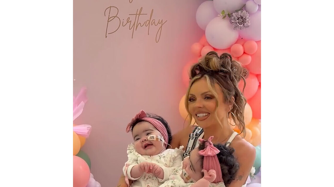 Jesy Nelson Shares Update on 14-Month-Old Twin Girls After Operations 