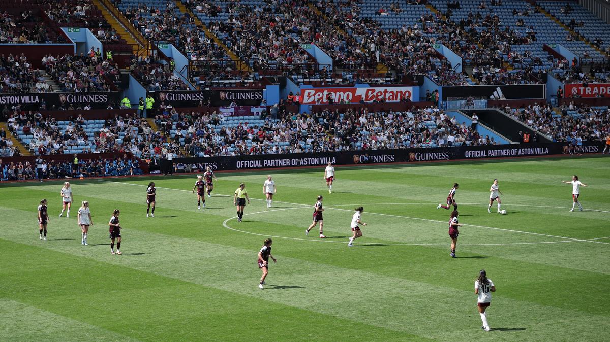 FILE PHOTO: Soccer Football - Women's Super League - Aston Villa v Arsenal - Villa Park, Birmingham, Britain - May 9, 2026 General view inside the stadium. Action Images via Reuters/Andrew Boyers/File Photo