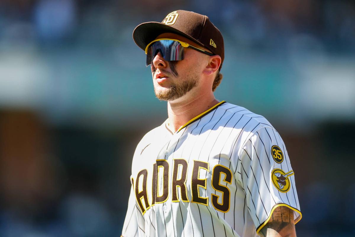  Jackson Merrill's rising groundball tendencies continue suppressing expected fantasy power production despite stable plate discipline. © David Frerker-Imagn Images