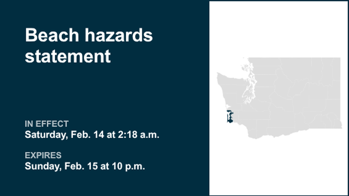 Beach hazards statement active for South Washington Coast until Sunday night 