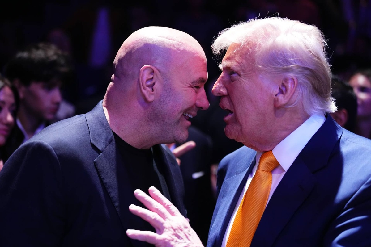  President Donald Trump and UFC President and CEO Dana White. Jeff Bottari-GettyImages