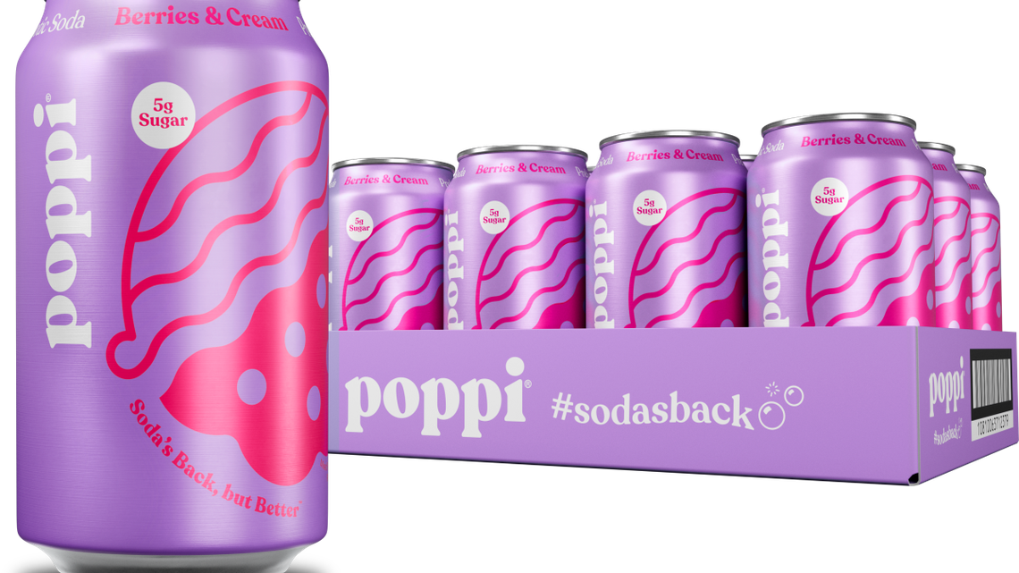 Poppi's New Berries & Cream Soda Flavor Offers the Perfect Start to Spring: 'I Need This' 