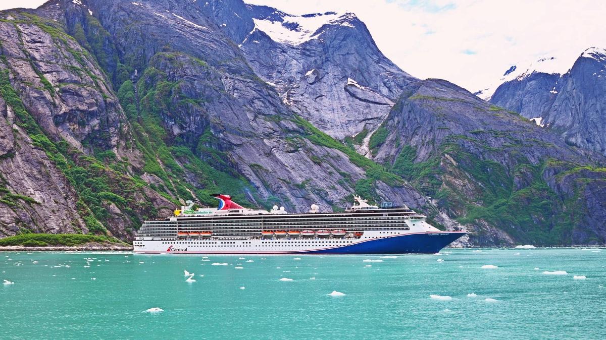 Carnival Legend sails in Alaska. 