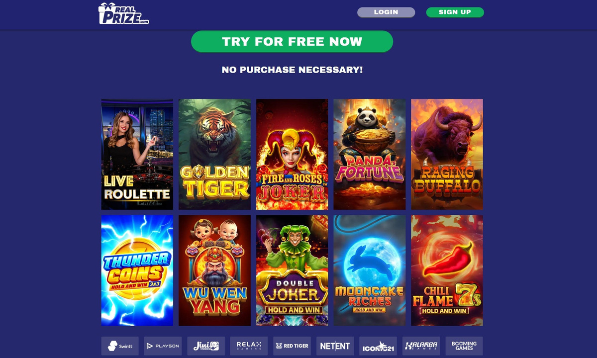 RealPrize casino is one of the best sweepstakes casinos in the US.