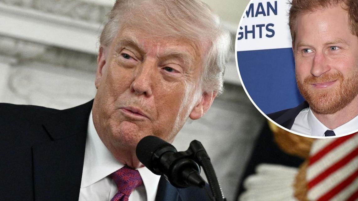 President Trump Makes Subtle Dig at Prince Harry and Meghan Markle's Marriage 