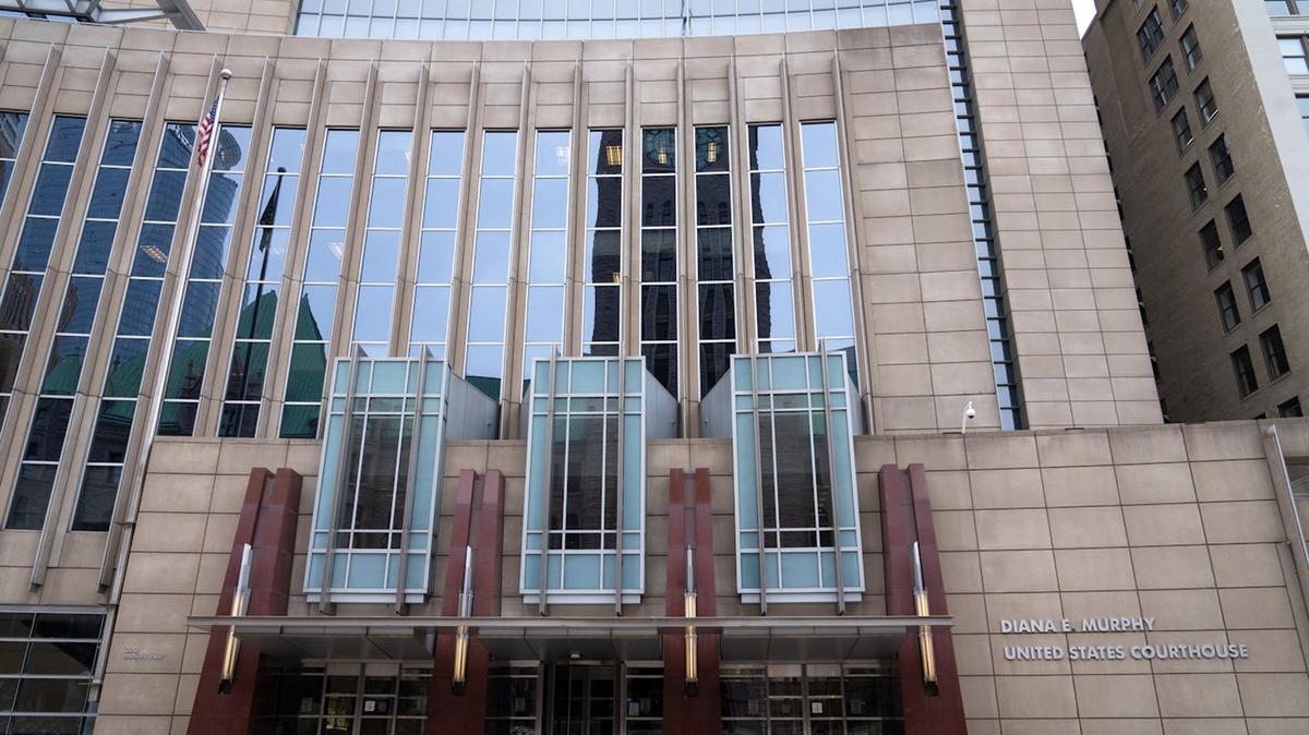 The Diana E. Murphy United States Courthouse building in Minneapolis, Jan. 10, 2024. (Leila Navidi/The Minnesota Star Tribune/TNS)