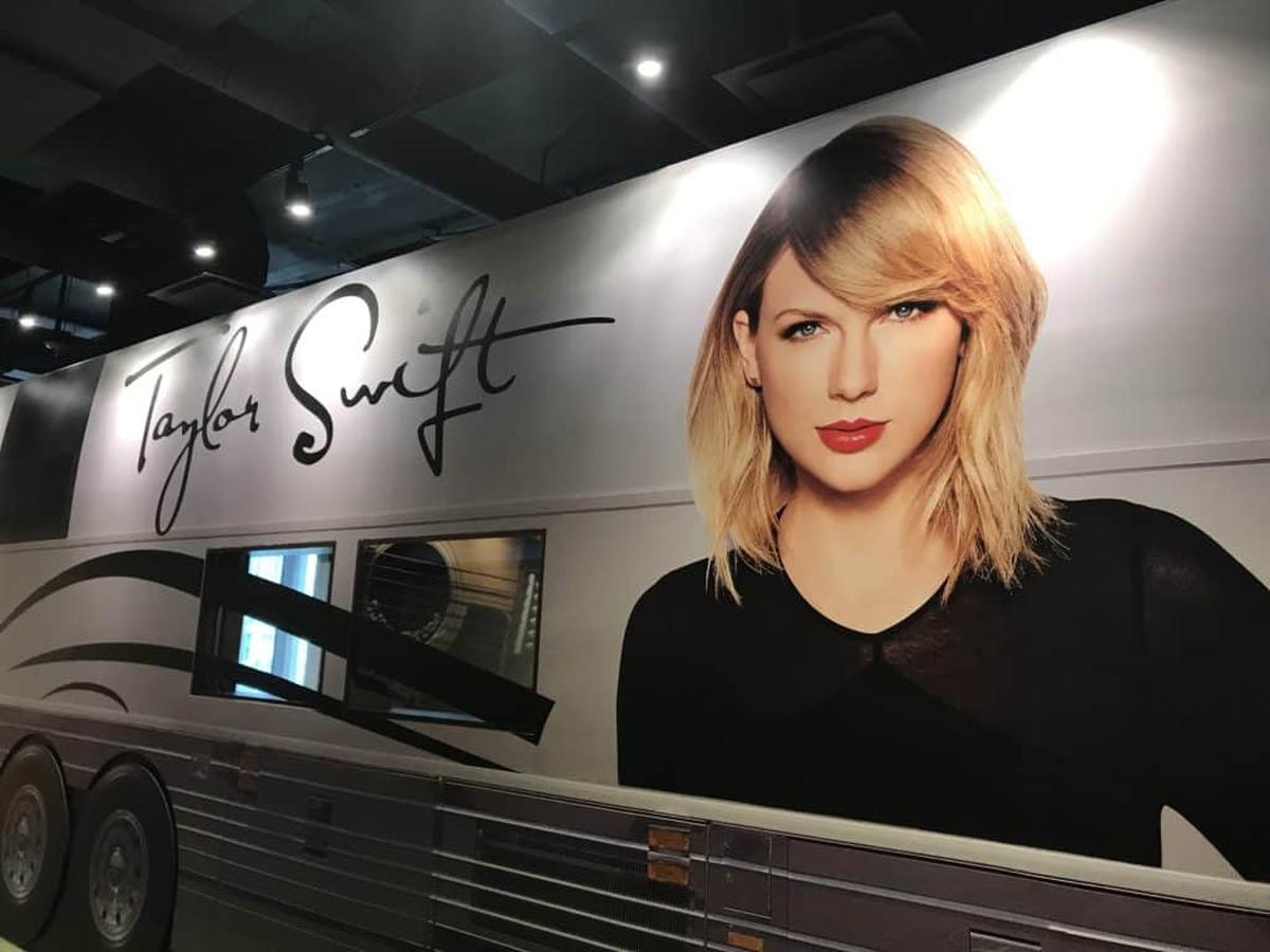  Taylor Swift makes her presence known at the Country Music Hall of Fame. The singer has donated millions towards the museum's education center. Photo credit: Mary Lebeau 