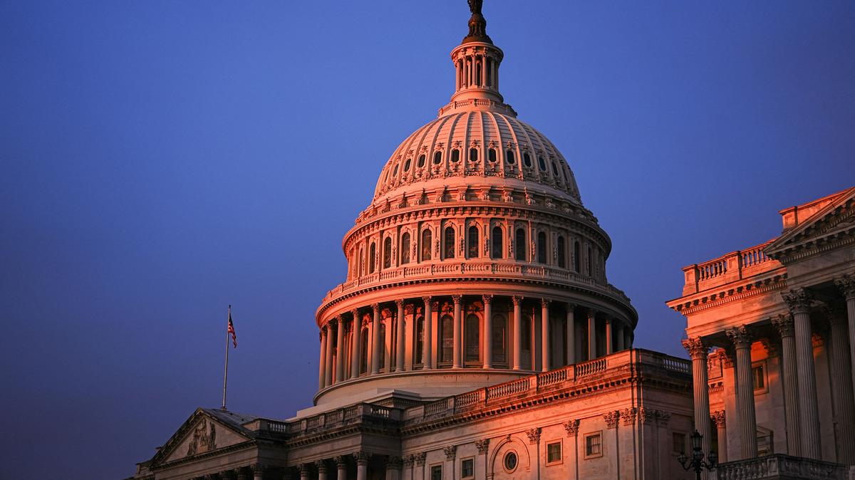 The Capitol Building, weeks into the continuing U.S. government shutdown on Capitol Hill, stands in Washington, D.C., U.S., October 18, 2025. REUTERS/Aaron Schwartz/File Photo