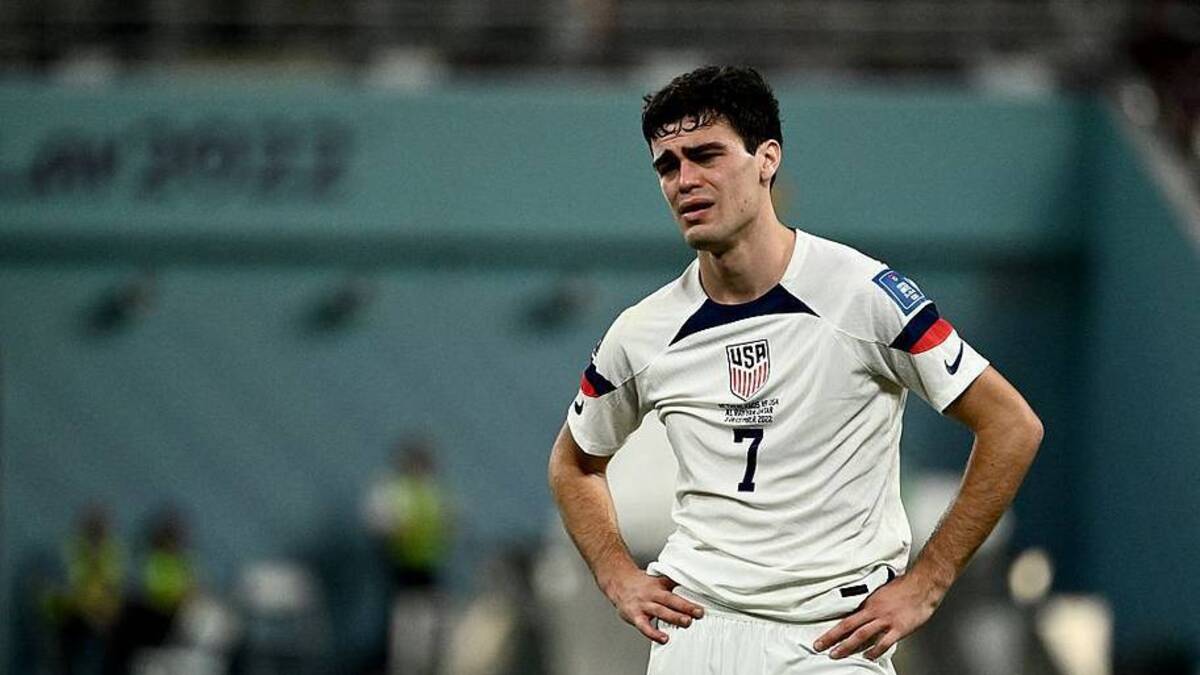  Gio Reyna had few opportunities to impress at the 2022 World Cup. | Jewel Samad/AFP/Getty Images 