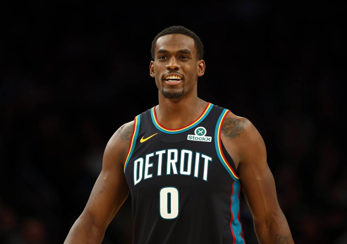  Detroit Pistons center Jalen Duren © Mark J. Rebilas-Imagn Images