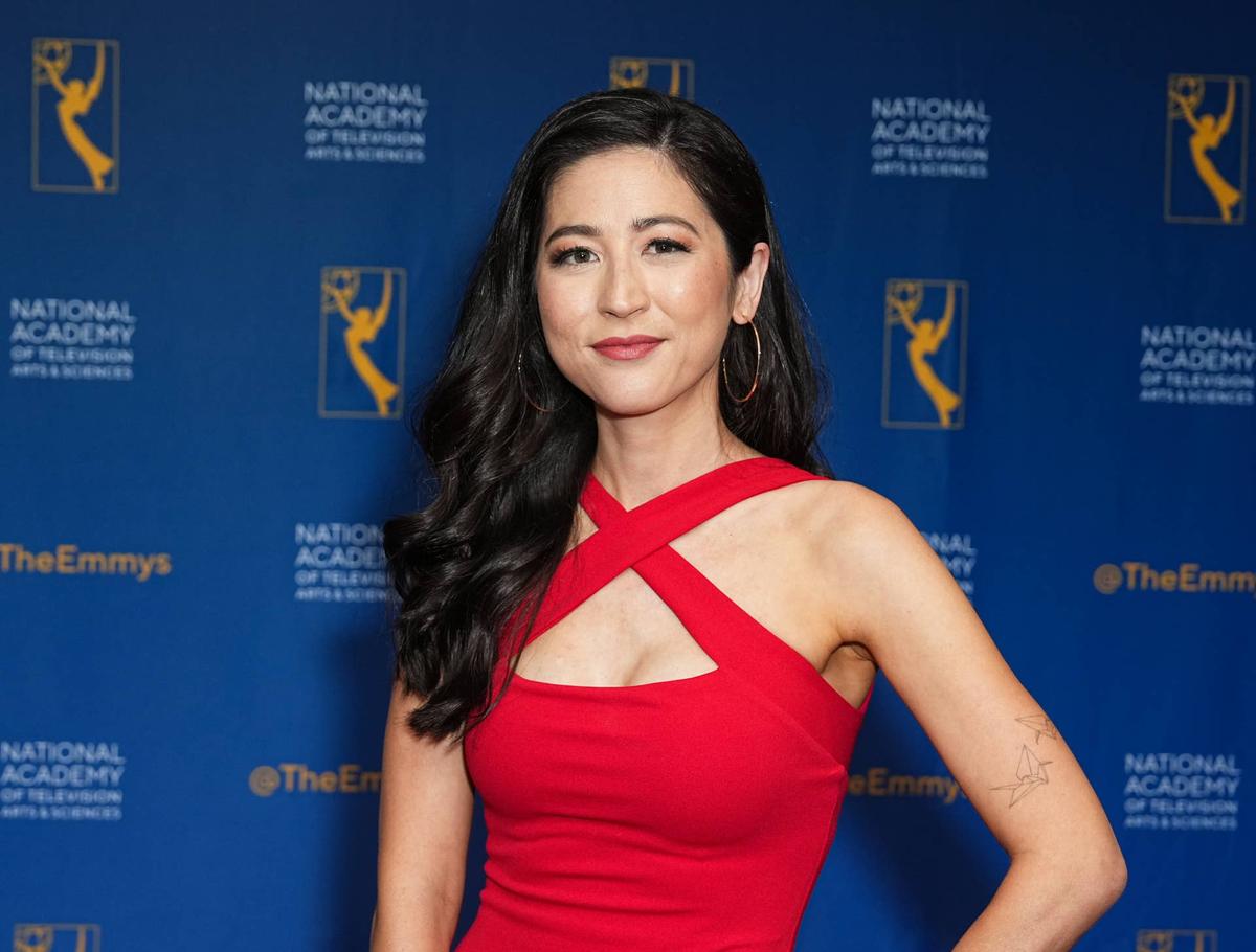  NEW YORK, NEW YORK - MAY 21: Mina Kimes attends the 45th Annual Sports Emmy Awards at Jazz at Lincoln Center on May 21, 2024 in New York City. (Photo by John Nacion/WireImage) 