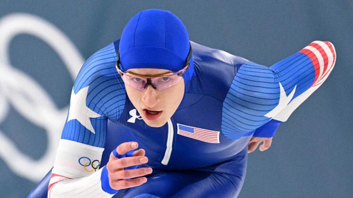 Jordan Stolz Takes Silver in Shocking Men's 1500-Meter Speed Skating Event