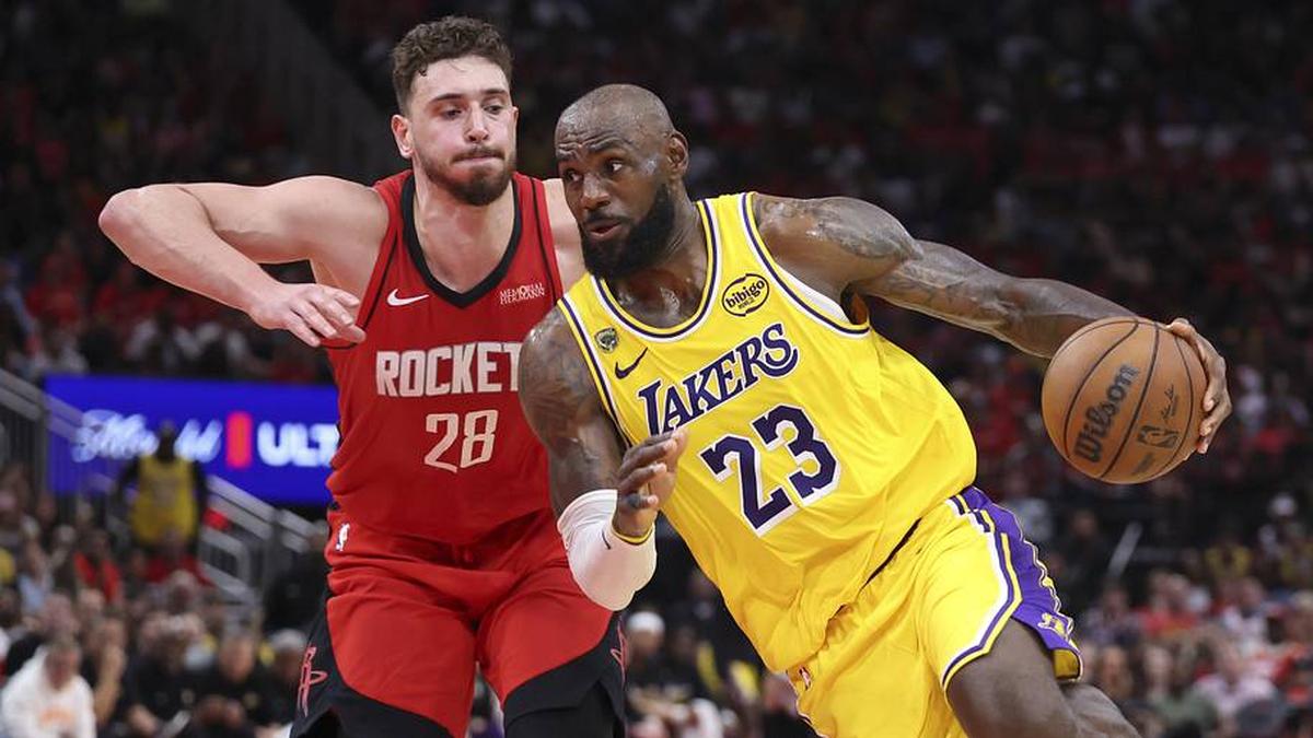  LeBron James had some choice words for Alperen Şengün in a widely memed clip after the Lakers-Rockets playoff series. | Troy Taormina-Imagn Images 