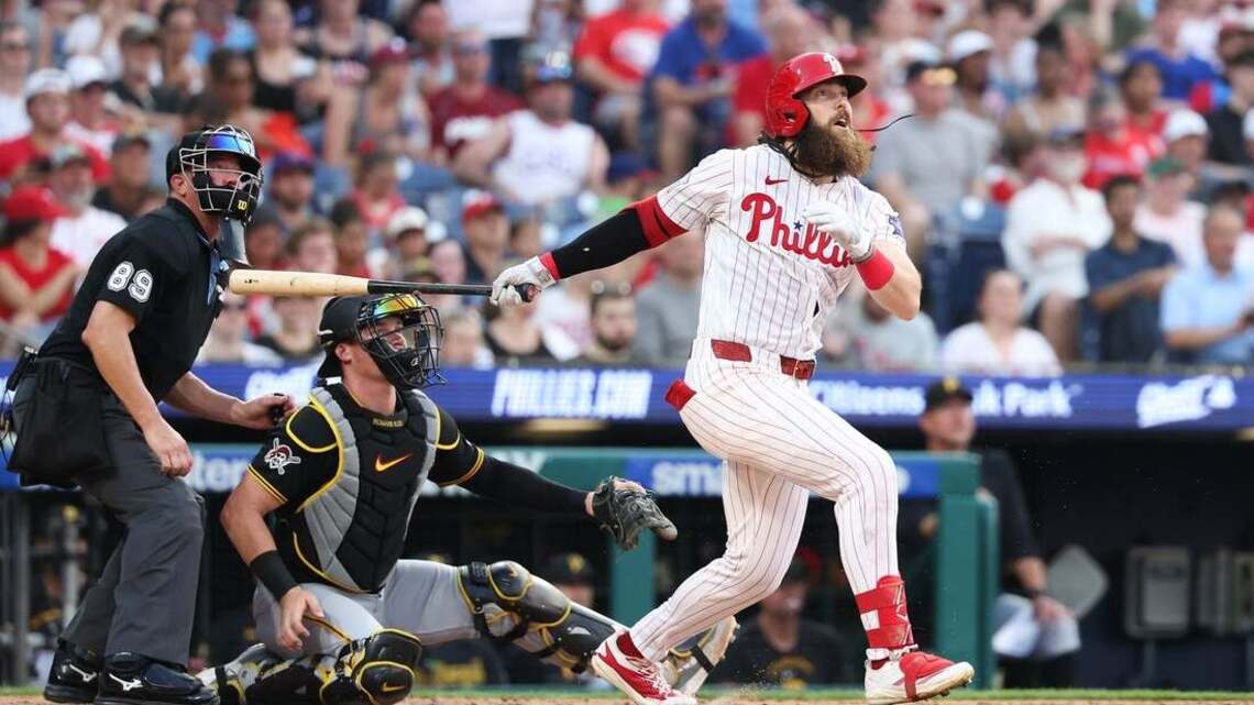 Turner homers again as Phillies rough up Skenes, Pirates