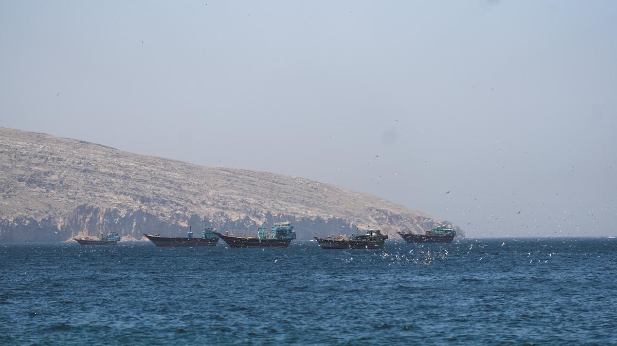 Ships and boats in the Strait of Hormuz, Musandam, Oman, May 4, 2026. REUTERS/Stringer/File Photo