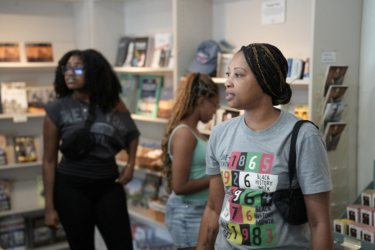 Visitors tour the Maggie Walker National Historical Site in Richmond, Virginia, U.S., June 26, 2026.   REUTERS/Jay Paul
