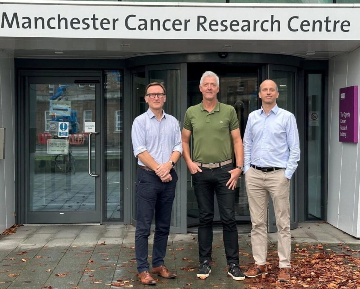  Dr. Sacha Howell, Dr. Rob Clarke and Dr. Bruno Simões. (Courtesy of Breast Cancer Now via SWNS) 