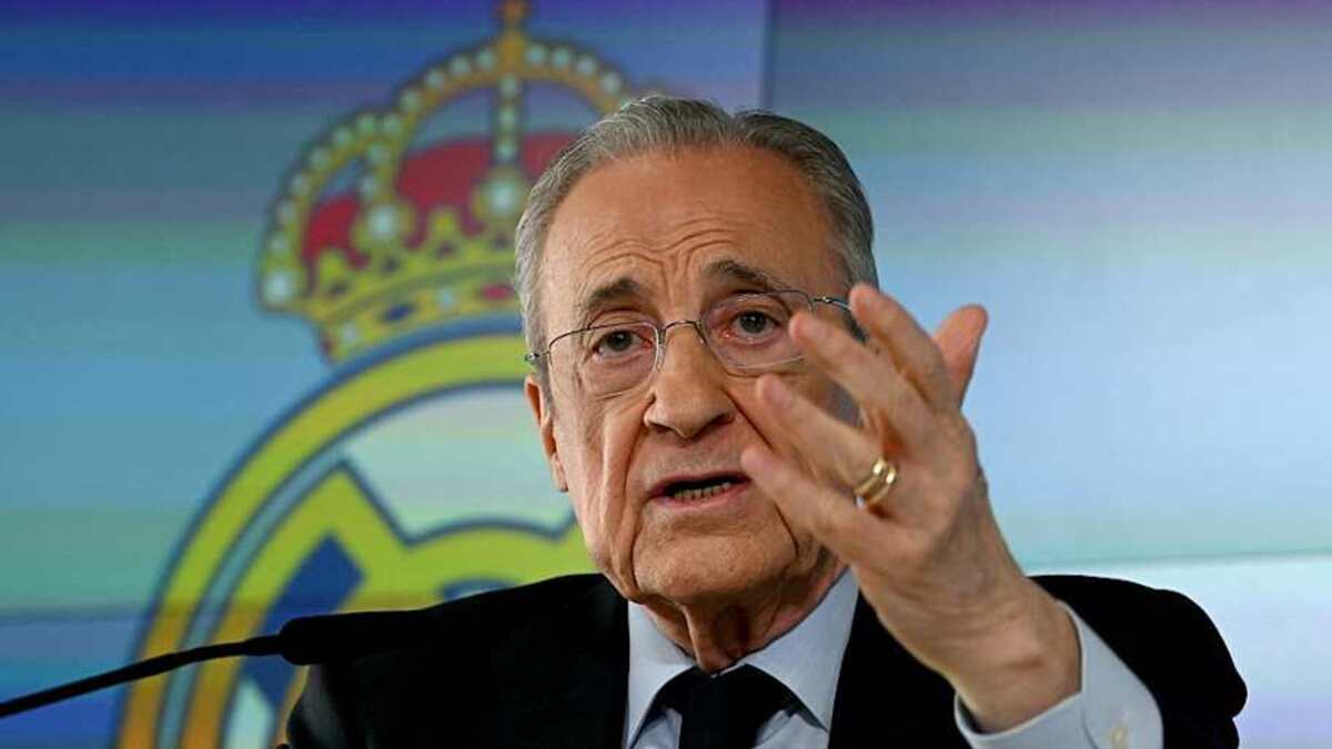  Florentino Pérez let it rip in his emergency press conference. | Javier Soriano/AFP/Getty Images 