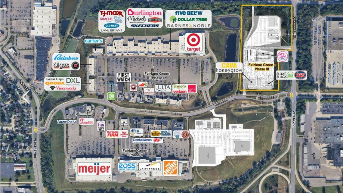 Shake Shack, CAVA among new tenants coming to 'the hill' in Allen Park