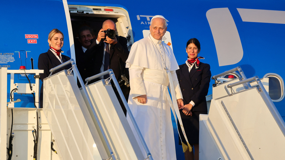 Asked about CNN White House ban, Pope Leo says all journalists are 'welcome' to cover him 