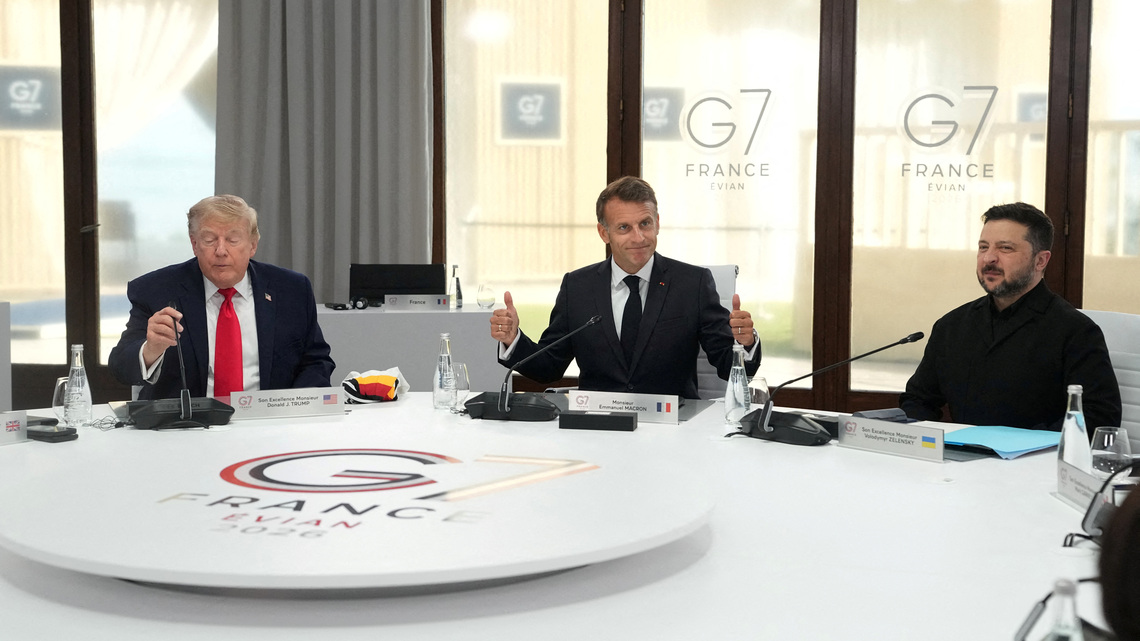 Zelenskiy seeks to convince Trump at G7 that Russia now on the defensive 