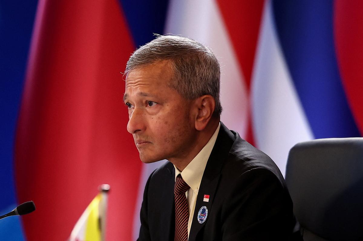 Singapore Foreign Minister Vivian Balakrishnan attends the Association of Southeast Asian Nations (ASEAN) Foreign Ministers' Meeting ahead of the 48th ASEAN Summit and Related Meetings in Cebu City, Philippines, May 7, 2026. REUTERS/Eloisa Lopez