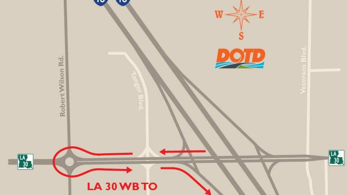 DOTD: Hwy. 30 roundabout completion estimated for late January 2027