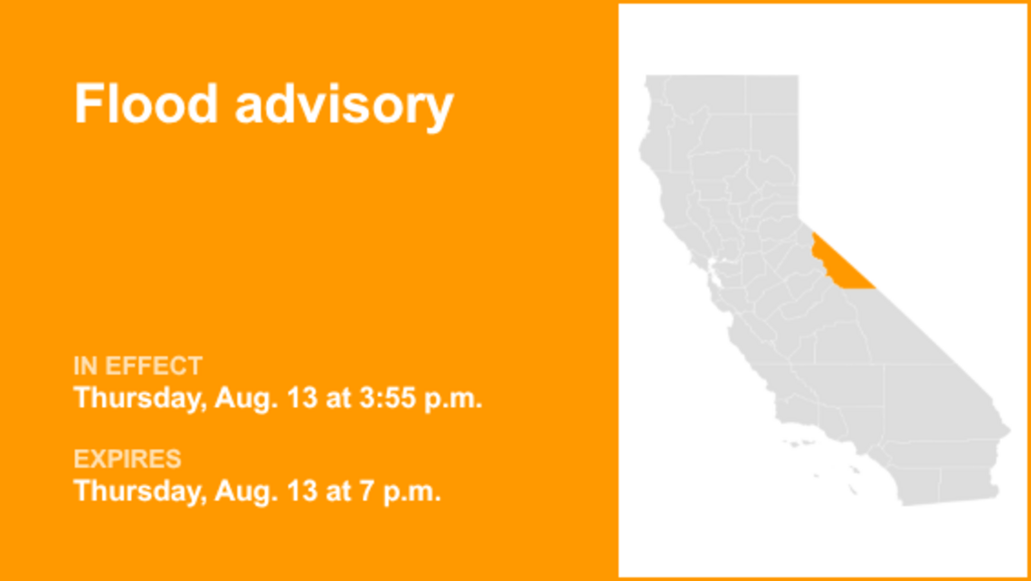 UPDATE: Mono County placed under a flood advisory until Thursday evening 