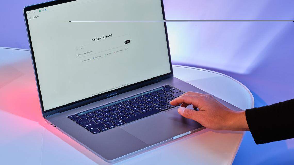 OpenAI's ChatGPT on a laptop in San Francisco, March 21, 2025.