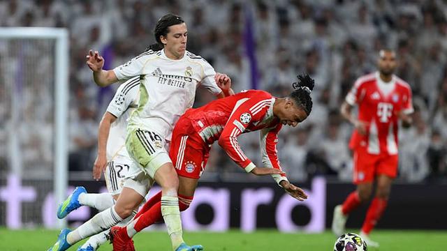  Álvaro Carreras struggled to contain Michael Olise. | David Ramos - UEFA/UEFA via Getty Images 