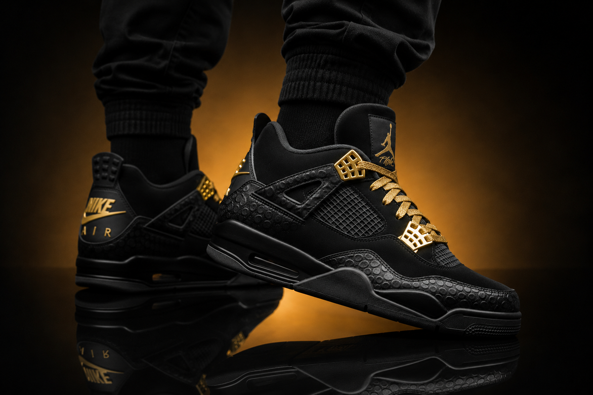  Air Jordan 4 Black Crown RabaKali