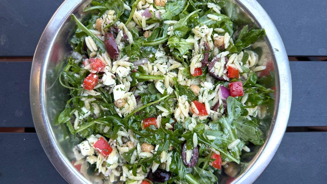 My Greek Neighbor Tried Ina Garten's Greek Orzo Salad, and Now She's Making it For Every Summer Party 