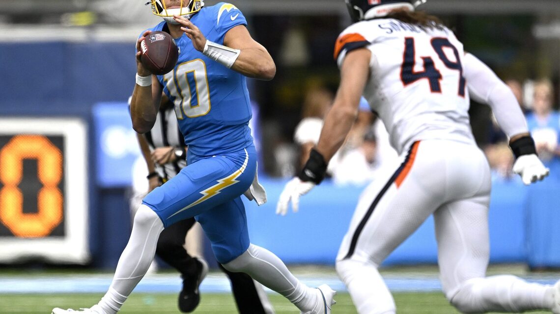 Injury-riddled Chargers fade late in loss to Broncos