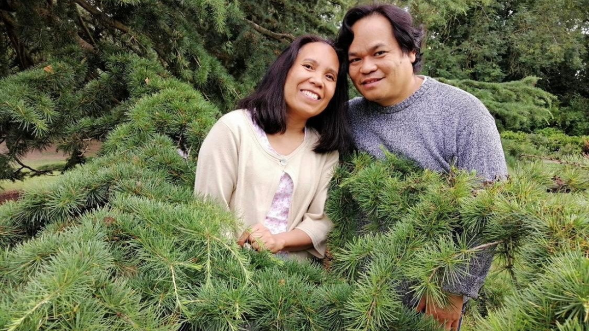Filipinas Nercua and her husband, Cesar. (St George's Hospital via SWNS). 