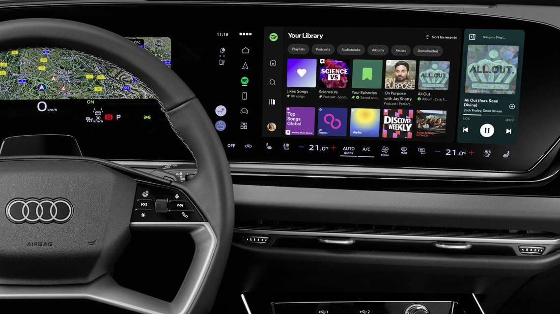 Audi's New Spotify App Does Something Tesla's Version Doesn't 