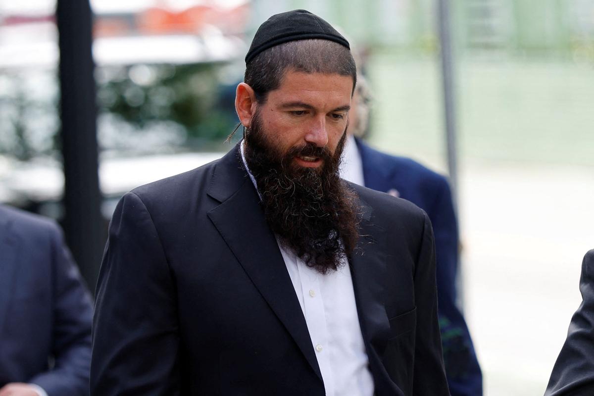 Nicolo Nourafchan arrives to the federal courthouse, where they are facing charges with participating in an insider trading scheme in which attorneys at major law firms passed tips on merger deals to a network of individuals who traded on the information, in Boston, Massachusetts, U.S., June 1, 2026.   REUTERS/CJ Gunther