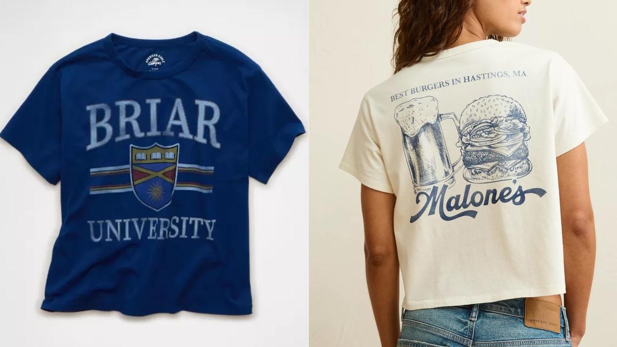 ‘Off Campus’ t-shirtsCourtesy of American Eagle