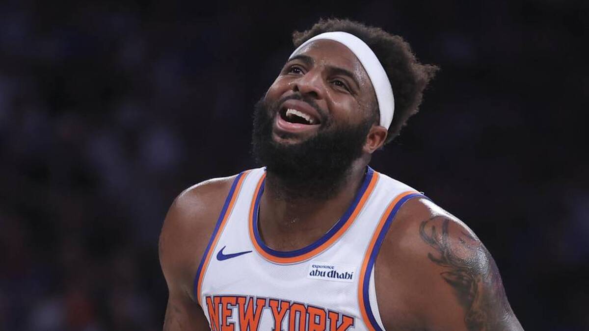  Mitchell Robinson is probable for Game 2 with a fractured pinky finger | Brad Penner-Imagn Images 