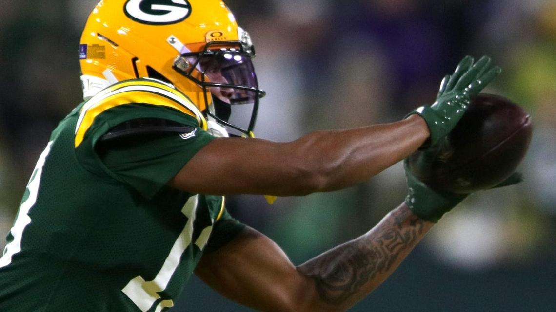 Reports: Eagles acquire WR Dontayvion Wicks from Packers for two picks 