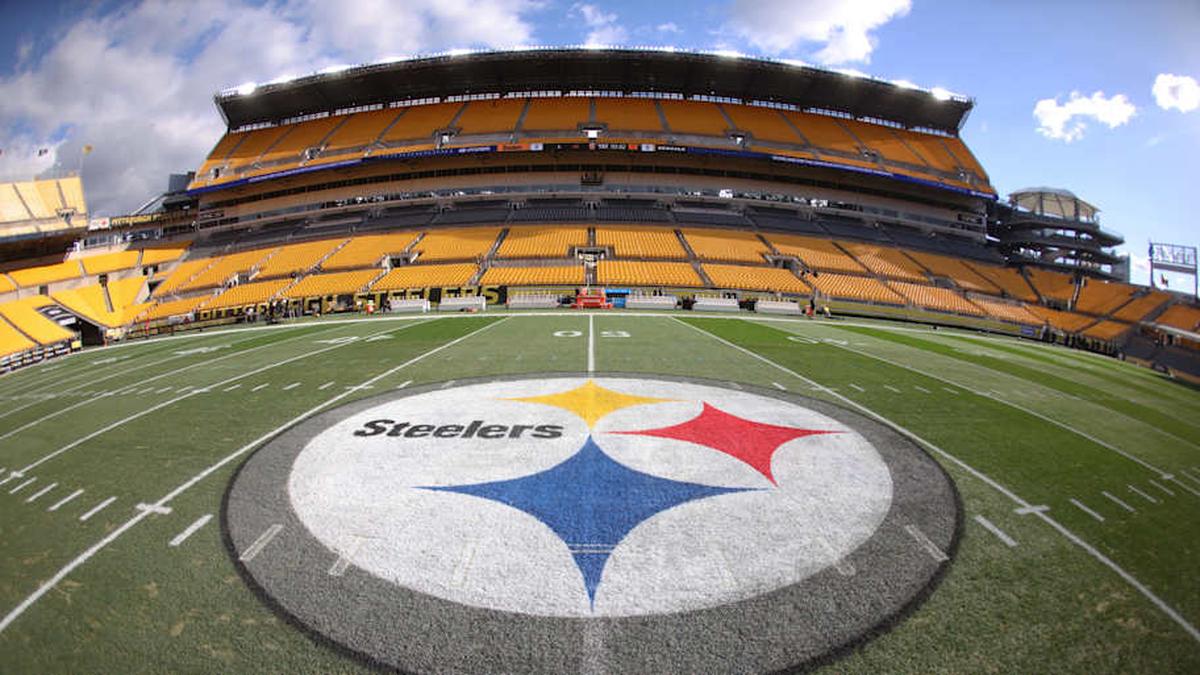  Nov 16, 2025; Pittsburgh, Pennsylvania, USA; Steelers logo at mid-field before the Pittsburgh Steelers host the Cincinnati Bengals at Acrisure Stadium. Mandatory Credit: Charles LeClaire-Imagn Images | Charles LeClaire-Imagn Images 