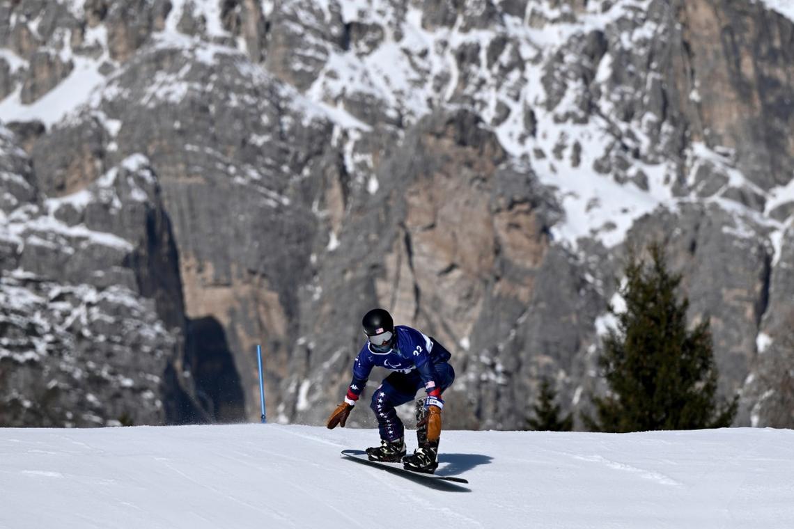 Noah Elliott of Team USA competes during a training session on March 5, 2026.
