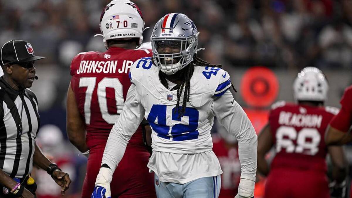  Jadeveon Clowney led the Cowboys in sacks in 2025. | Jerome Miron-Imagn Images 