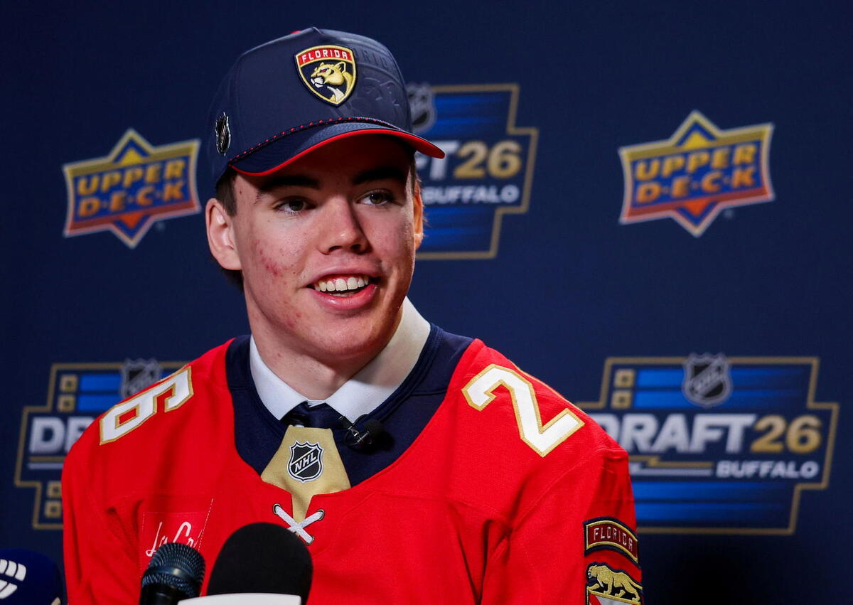  Ryder Cali had 36 points in 47 games for OHL North Bay this past season. (OHL Images) 