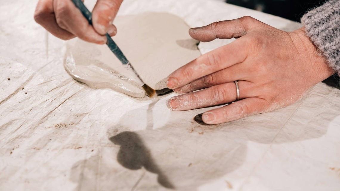 This Customizable DIY Wall Clock Is Made Entirely From Air-Dry Clay 