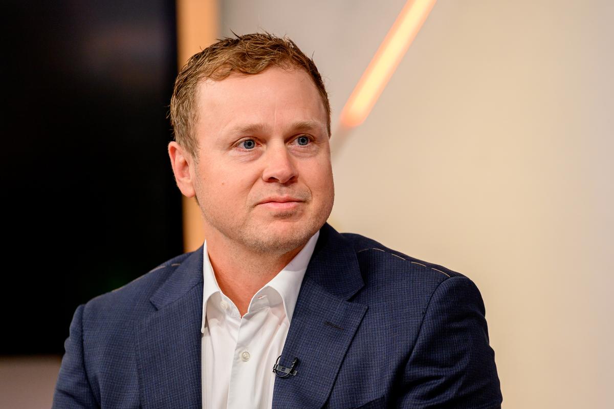  Los Angeles mayoral candidate Spencer Pratt visits “Fox & Friends” in New York City on January 28. 